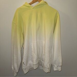 Men's Taikan Yellow and White Gradient Hoodie